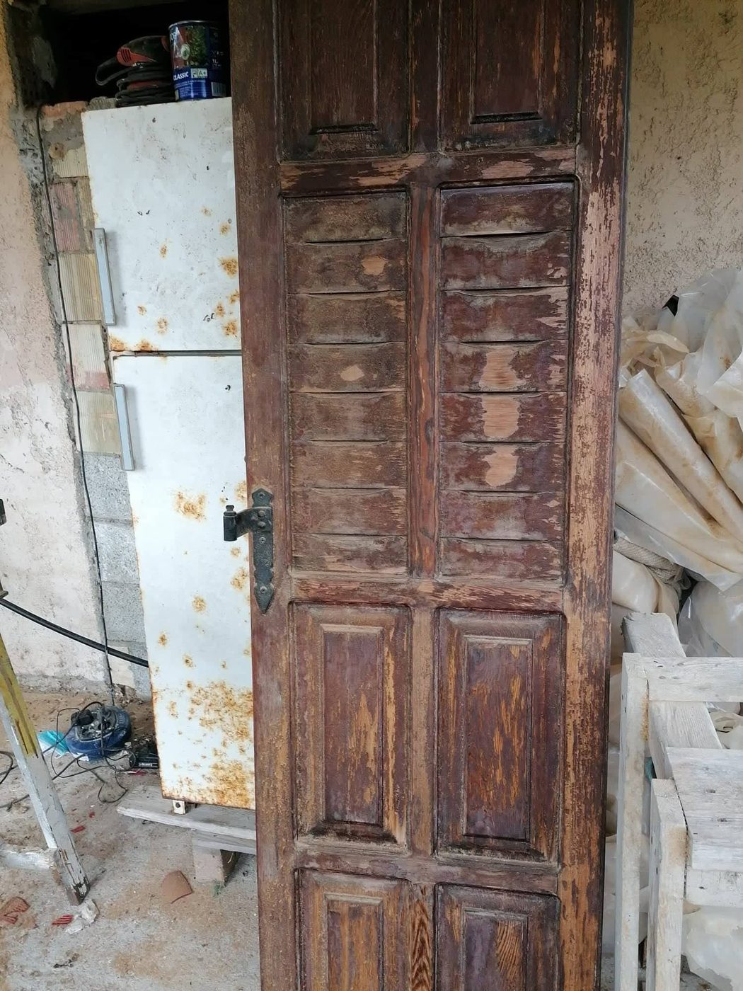 Ξύλινο παντζούρι — πριν
